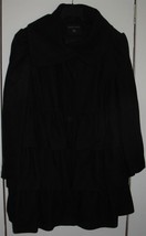 Womens 22 UK 50 EU 2X US Dorothy Perkins Black Wool Blend Winter Coat Ja... - £22.95 GBP