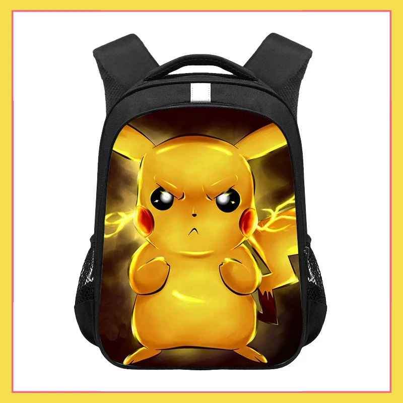 New Pokemon Kids School Backpack Storage Bag Kawaii Pikachu Anime Figures - £32.00 GBP
