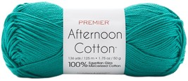 Premier Yarns Afternoon Cotton Yarn-Deep Jade - £16.35 GBP