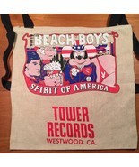 RARE VINTAGE 1975 BEACH BOYS TOWER RECORDS Westwood CA Canvas LP Record Bag - $46.74
