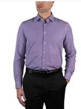 Nautica Mens Dress Shirt Purple Multicolor Check Stretch Long Sleeve Per... - $44.99