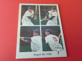 1959 Fleer Ted Williams # 65 August 30 , 1958 Near Mint Or Better - £71.31 GBP