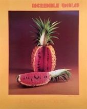 Incredible Edibles Watermelon Pineapple Poster Edward Weston Graphics Pinemelon - $84.06