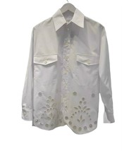 Mantu Women's Blouse With Punched Holes White - $12,432.41 MXN