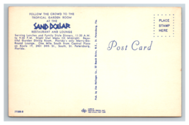 Sand Dollar Restaurant Lounge Entrance Street View Florida Postcard Unposted - £3.84 GBP