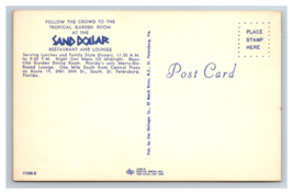 Sand Dollar Restaurant Lounge Entrance Street View Florida Postcard Unposted - £3.65 GBP