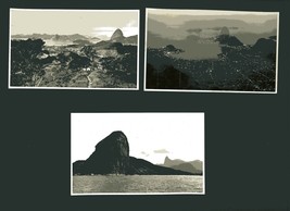 5 1930s Real Photo Postcards Rio De Janeiro Sugarloaf Salto Floriano Argentina - £29.34 GBP