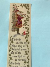 Vintage Cash’s of Coventry The Holly and Ivy Embroidered Christmas Holiday Bookm - £22.58 GBP