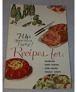 Vintage 7UP Goes to a Party Recipe Cookbook 1961 - $109.30 MXN