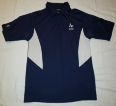 USAF AIR FORCE PREP DARK BLUE WHITE SHORT SLEEVE MEN'S GOLF POLO SHIRT S... - $20.44