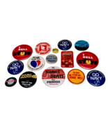 Lot of 15 Vintage Advertising Pinback Buttons Hard Rock Navy Jack in the... - $563.55 MXN