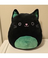 Squishmallows 12&quot; Cleo the Cat Black and Green Halloween 2019 Kellytoy - $35.38 CAD