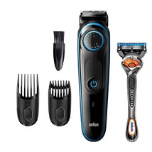 Braun Beard Trimmer BT5240, Hair Clippers for Men, Cordless &amp; Rechargeable with - £39.81 GBP