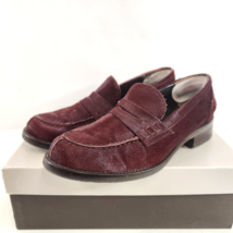 Zinda Bordo Pony Hair Flat Loafers Shoes Womens 38 Spain Style #9590 w Box Used - £46.38 GBP