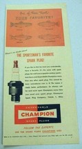 1949 Print Ad Champion Spark Plugs 4 Varieties of Trout Fishing Toledo,OH - $10.45