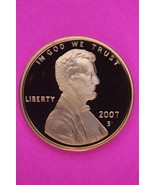 Gem Proof 2007 S Ultra Deep Cameo Lincoln Memorial Cent Same Coin In Pic... - $13.65 CAD