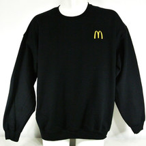 McDONALDS Restaurant Employee Uniform Sweatshirt Black Size M Medium NEW - £26.45 GBP
