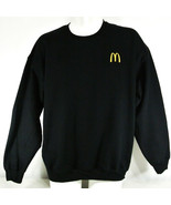 McDONALDS Restaurant Employee Uniform Sweatshirt Black Size M Medium NEW - $33.68
