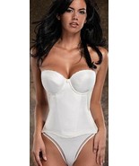 44D Flattering Me by Merry Modes Low-Back Longline Strapless Bridal Bust... - £26.06 GBP