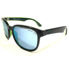 REVO Sonnenbrille RE1028 01 KASH Schwarz Blau Grün Quadrat Rahmen Spiegelglas - $79.18