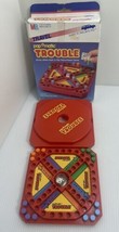 1986 Vintage Travel Pop-o-matic Trouble Game with Box All Pieces To Game - £8.53 GBP