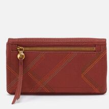 HOBO Lumen Continental Leather Bifold Wallet, Pebbled Leather Rust, NWT - $119.00