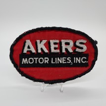 Vintage Akers Motor Lines Oval Uniform or Jacket or Hat Sew-on Patch - £20.78 GBP