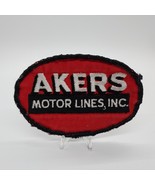 Vintage Akers Motor Lines Oval Uniform or Jacket or Hat Sew-on Patch - £20.93 GBP