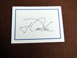 JIMMY CARTER 39TH US PRESIDENT SIGNED AUTO VINTAGE BOOKPLATE BECKETT LET... - $247.49