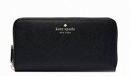 New Kate Spade Marlee Large Continental Wallet Saffiano PVC Black - £63.47 GBP