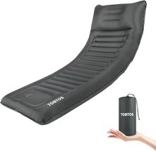 Grey Tobtos Self Inflating Camping Sleeping Pad With Pillow, Thick 6 Inch, Tent. - $48.39