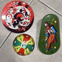 (3) Antique Vintage Tin Noise Makers - Antique - £12.45 GBP