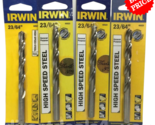 Irwin High Speed Steel 23/64&quot; Drill Bit 60523 Pack of 4 - $24.74