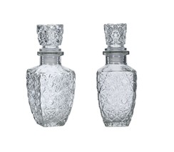 7&quot; GLASS CRUET SET 2PCS FOR ALTAR WINE AND WATER FOR HOLY COMMUNION 17.5cm - £8.84 GBP