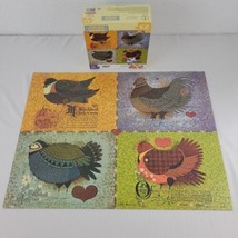 Feathered Friends Charles Wysocki Puzzle Hasbro  300 Large PC Complete Collage - £31.42 GBP