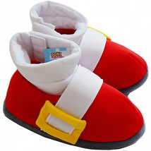 Sonic The Hedgehog Plush Adult Slippers Red - $48.98