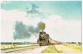 Postcard Train Canadian National Railway Pacific 5145 West Of Winnipeg Manitoba - $4.94