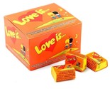 LOVE IS Pineapple &amp; Orange Flavored Bubble Gum 1 BOX (4,2g x 100pcs), Sw... - £18.51 GBP