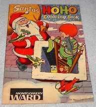 Montgomery Wards Christmas Santa Ho Ho Coloring Book 1959 Advertise - £6.27 GBP