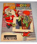 Montgomery Wards Christmas Santa Ho Ho Coloring Book 1959 Advertise - €6,85 EUR