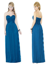 After Six 6723 Royal Blue Tulle Strapless Party Formal Dress Gown Size 12 - £39.56 GBP