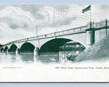 Milan Bridge Kaw River Topeka Kansas KS UDB Postcard Diamond Springs DPO... - £3.91 GBP