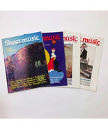 Vintage Sheet Music Magazine 1986 &amp; 1987 Set of 4 June/July Oct. Dec. March - £15.24 GBP