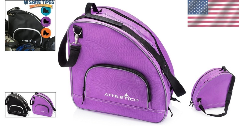 Durable Skate Bag for Ice, Inline & Roller Skates - Adjustable Shoulder Strap Item image 2