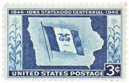 1946 Iowa Statehood Mint US Postage Stamp Scott #942 - £3.08 GBP