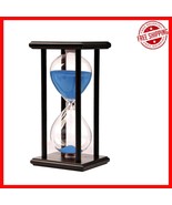 Versatile 60-Minute Hourglass Timer - Black &amp; Blue Sand for Home &amp; Office - $537.71 MXN