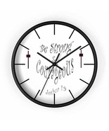 Wall Clock &quot;Be Strong &amp; Courageous&quot; - $34.99