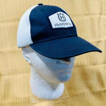 Husqvarna Construction Products Navy Blue Adjustable White Mesh Hat Cap - £10.01 GBP