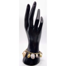 Vintage Seashell Charm Bracelet with Genuine Shells, Mermaidcore Beach Vibes - £29.72 GBP