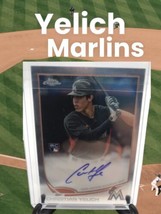 2013 Topps Chrome Christian Yelich Auto Rookie Rc Marlins / Milwaukee Brewers - £50.30 GBP